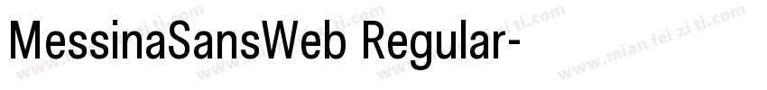 MessinaSansWeb Regular字体转换